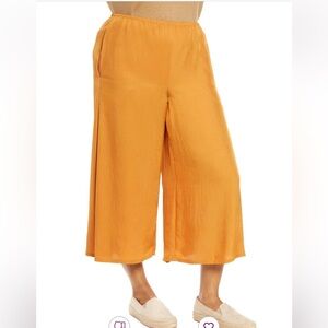 Vince | Pull On Silky Wide Leg Palazzo Colette Pants in Turmeric Size XXL
